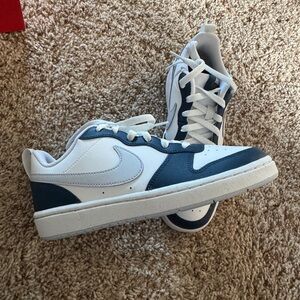 Nike Court Borough Low 2 in Summit White and Pure Platinum